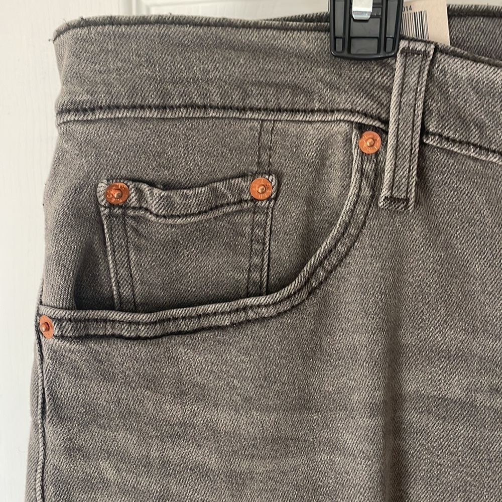 NWT Levi’s Ribcage Ankle Straight Jeans Plus Sz 22 Cosmic Chatter Gray High Rise - Picture 7 of 11
